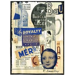 KURT SCHWITTERS MERZ COLLAGE (1887-1948).