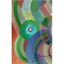 SONIA DELAUNAY PAINTING. (1885-1979).