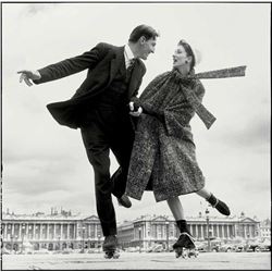Suzy Parker and Robin Tattersall, Dress by Dior, Place de la Concorde, Paris, August 1956, Richard A