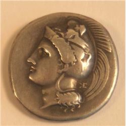 LUCANIA, Velia (400-350BC) coin.