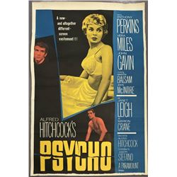 Psycho (Paramount, 1960). One Sheet (27" X 41")