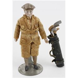 Bisque Golfer Doll.