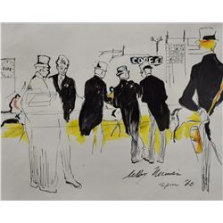 LeRoy Neiman Signed Watercolour.