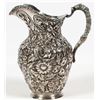 Image 1 : Stieff Victorian Hand Chased Sterling Pitcher.