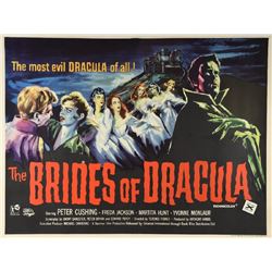 The Brides of Dracula (1960) British Quad film poster.