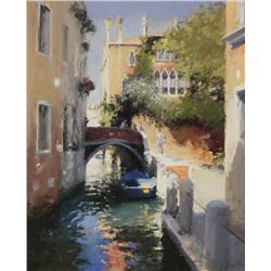 BOB RICHARDSON; (England, 1938 - ) - "A Side Canal, Venice"