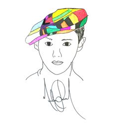 MICHAEL JACKSON DRAWING OF A BOY.