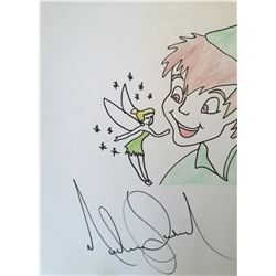 MICHAEL JACKSON DRAWING OF PETER PAN AND TINKERBELL.