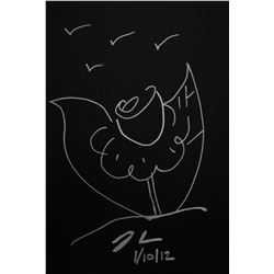 JEFF KOONS FLOWER SKETCH.