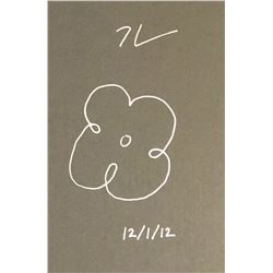 JEFF KOONS (1955-): FLOWER DRAWING.