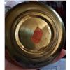 Image 2 : ISARELI BRASS AND GLASS STAMP ASHTRAY.