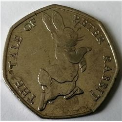 The Tale of Peter Rabbit 2017 coin.