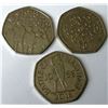Image 1 : (3 COINS) COLLECTION OF RARE BRITISH COINS.