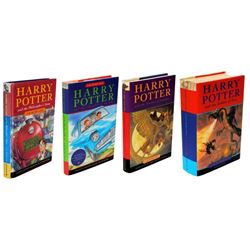 COLLECTION OF 1ST EDITION HARRY POTTER BOOKS SIGNED BY J.K. ROWLING.