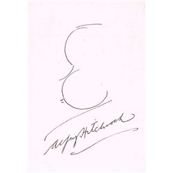 ALFRED HITCHCOCK (1899-1980) SELF PORTRAIT.