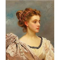 Gustave Jacquet (1846-1909) A Young Beauty.