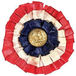 1863 Civil War Patriotic Union Ribbon Button.