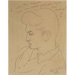 JEAN COCTEAU drawing.