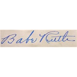 BABE RUTH - Professional baseball player.