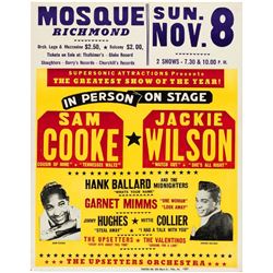 SAM COOKE AND JACKIE WILSON 1964 POSTER.