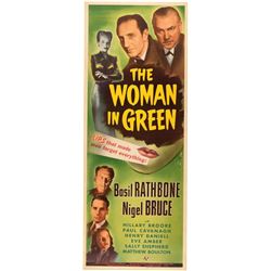 SHERLOCK HOLMES "THE WOMAN IN GREEN" INSERT MOVIE POSTER.