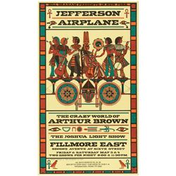JEFFERSON AIRPLANE FILLMORE EAST CONCERT POSTER.