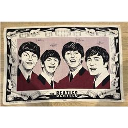 THE BEATLES - IRISH LINEN TEA TOWEL.