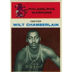 FLEER WILT CHAMBERLAIN 1961-1962 BASKETBALL CARD.