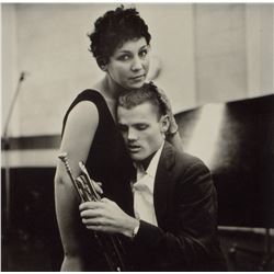 WILLIAM CLAXTON (American,1927-2008). Chet Baker and Lily, 1955.