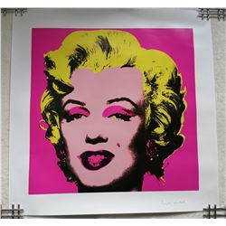 ANDY WARHOL, "Marilyn Monroe" signed Print, 1982