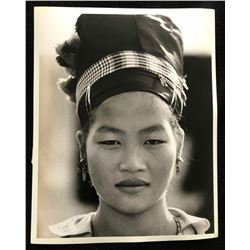 EDDIE ADAMS (1933-2004): HMONG WOMAN WITH HEADDRESS.