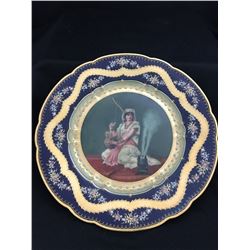 Royal Vienna Style Jeweled Plate