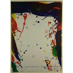Sam Francis. Lithograph Poster. Smithsonian. 1968