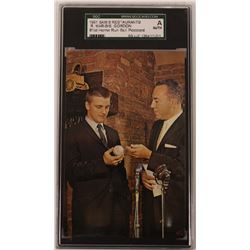1961 Sam's Restaurants Roger Maris Postcard