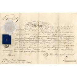 Queen Victoria Signed Document