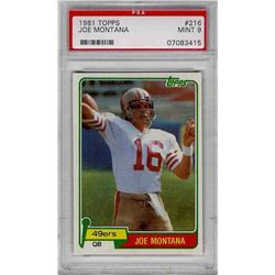 Joe Montana 49ers Rookie card.