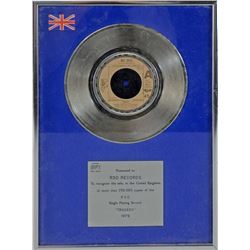The Bee Gees, A presentation BPI single record for 'Tragedy'