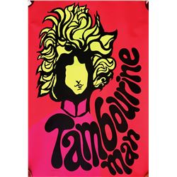 BOB DYLAN: Tambourine Man Blacklight Poster, D. Shupe 1969