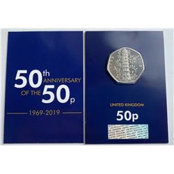 Kew Gardens 50p Coin Brilliant Uncirculated British Certified coin