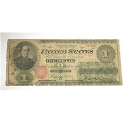 1862 United States one dollar bill