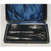 Image 1 : Sterling silver boxed manicure set