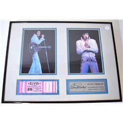 Elvis Ticket Stub and Photographs