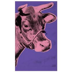 Andy Warhol (1928-1987). Cow, 1976. Screenprint in colours on wallpaper.