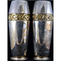 Pair of art deco WMF deluxe size vases