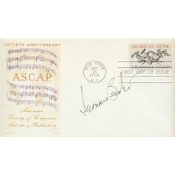 LEONARD BERNSTEIN - FIRST DAY COVER SIGNED