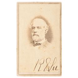 Robert E. Lee Autographed CDV