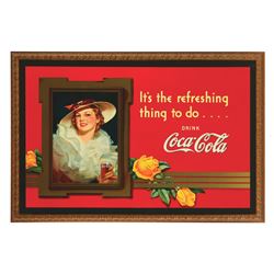 1937 Coca-Cola Cardboard Window Display.