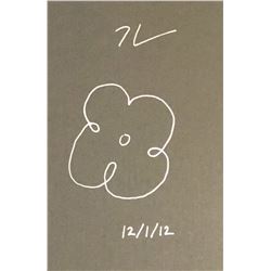 JEFF KOONS (1955-): FLOWER DRAWING.