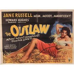 THE OUTLAW US MOVIE POSTER - HOWARD HUGHES, JANE RUSSELL.