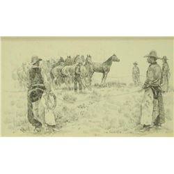 JOE BEELER COWBOYS HERDING.
